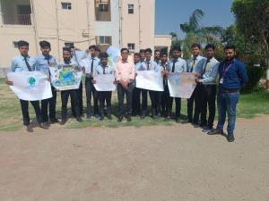 Student Rally within KIPM campus to promote Environmental Awareness