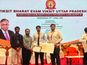 🏆🚀 Outstanding Achievement – Proud Moment for KIPM! 🚀🏆

We are proud to share that Akash Yadav, a B.Tech 1st Year (CSE) student of KIPM College of Engineering & Technology, secured 🥇 1st Prize along with a cash award of ₹25,000 in the AI & Cyber Security Hackathon organized by Tata Consultancy Services and MPIT Gorakhpur.