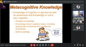 SESSION ON BLOOM'S TAXONOMY BY PROF. S. P. PANDEY ON 12-05-2023